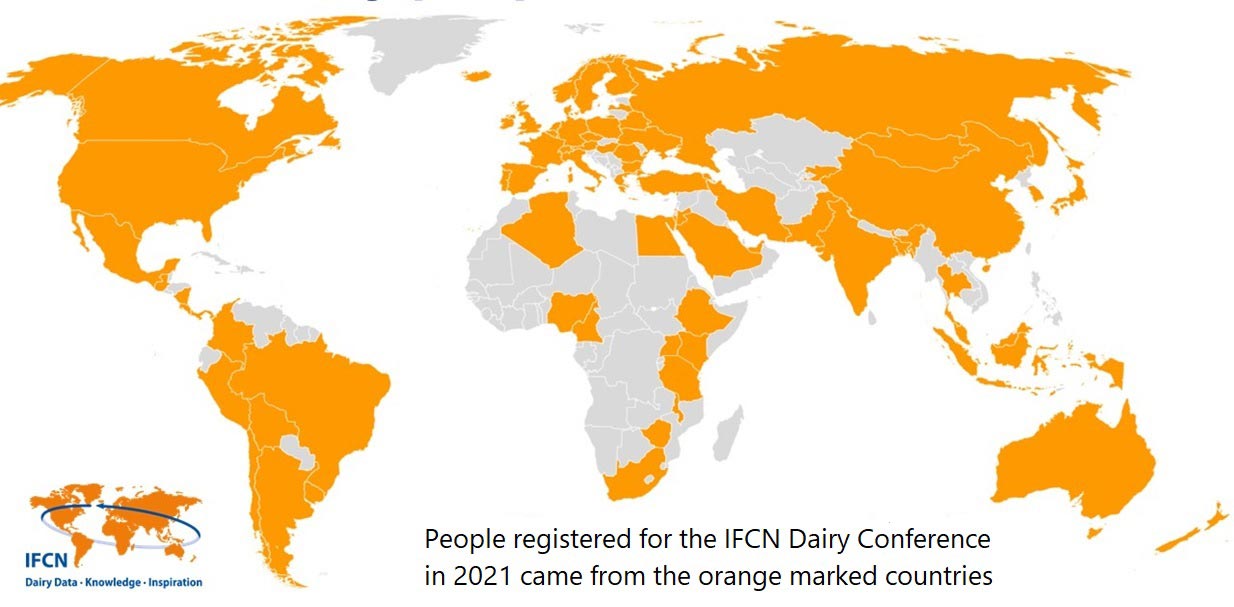 World map showing locations of IFCN events