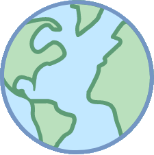 Icon of a Earth globe